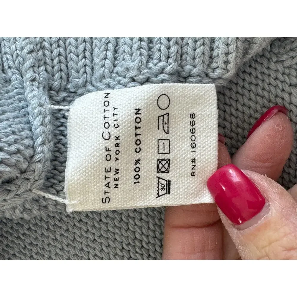 State of Cotton NYC Addison Sweater Sky Blue Size M NWOT w/dust bag